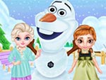 Frozen Sisters Snow Fun