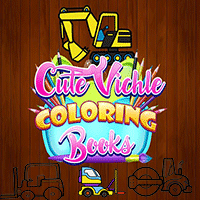 Cute Vehicle Coloring Book